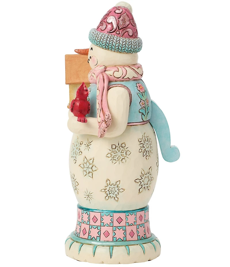 Jim Shore Heartwood Creek Royal Traditions Pastel Snowman Nutcracker Figurine