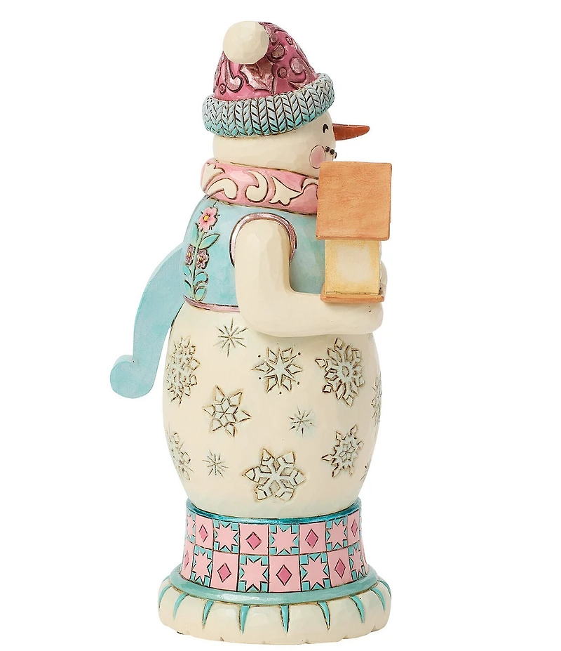 Jim Shore Heartwood Creek Royal Traditions Pastel Snowman Nutcracker Figurine