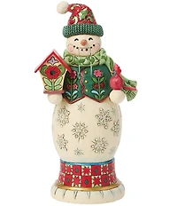 Jim Shore Heartwood Creek Royal Traditions Red And Green Snowman Nutcracker Figurine