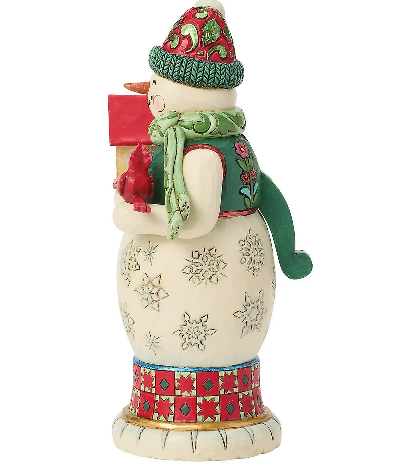 Jim Shore Heartwood Creek Royal Traditions Red And Green Snowman Nutcracker Figurine