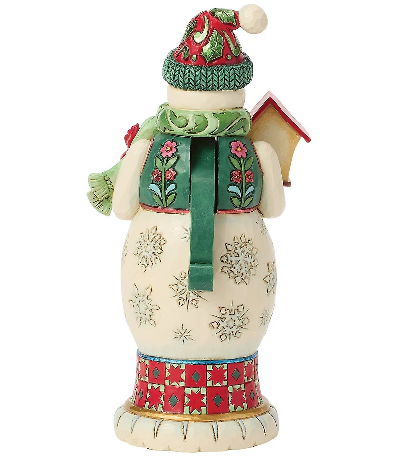 Jim Shore Heartwood Creek Royal Traditions Red And Green Snowman Nutcracker Figurine