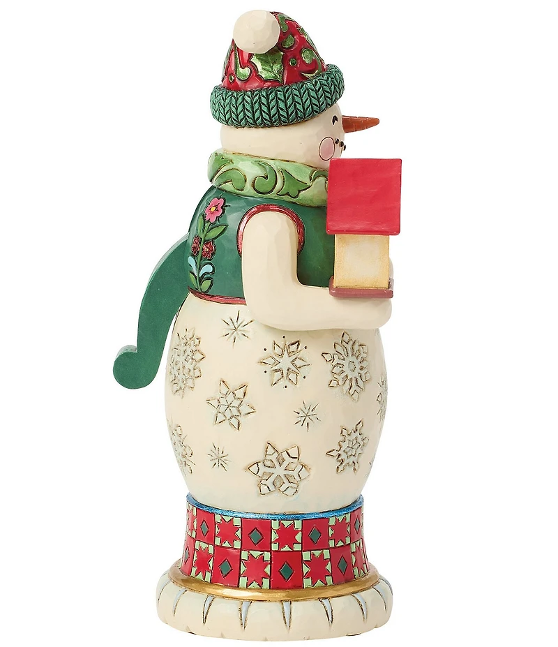 Jim Shore Heartwood Creek Royal Traditions Red And Green Snowman Nutcracker Figurine