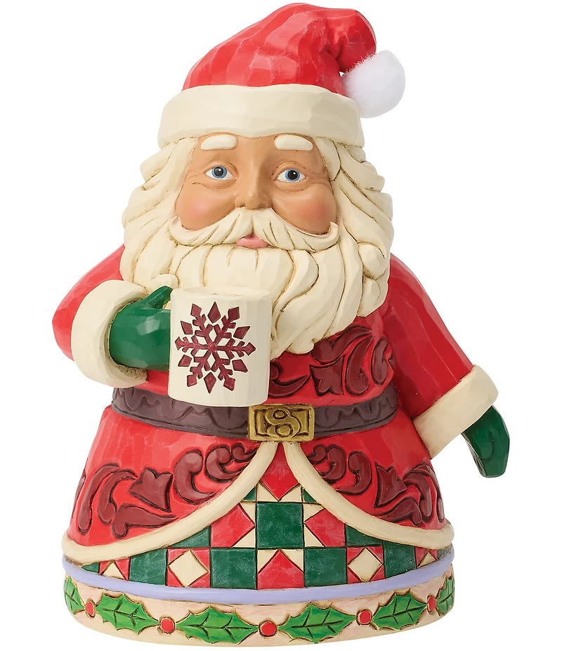 Jim Shore Heartwood Creek Santa Drinking Hot Cocoa Figurine