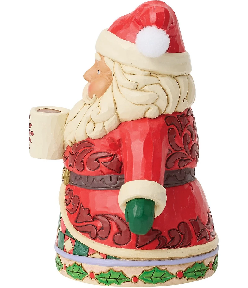 Jim Shore Heartwood Creek Santa Drinking Hot Cocoa Figurine