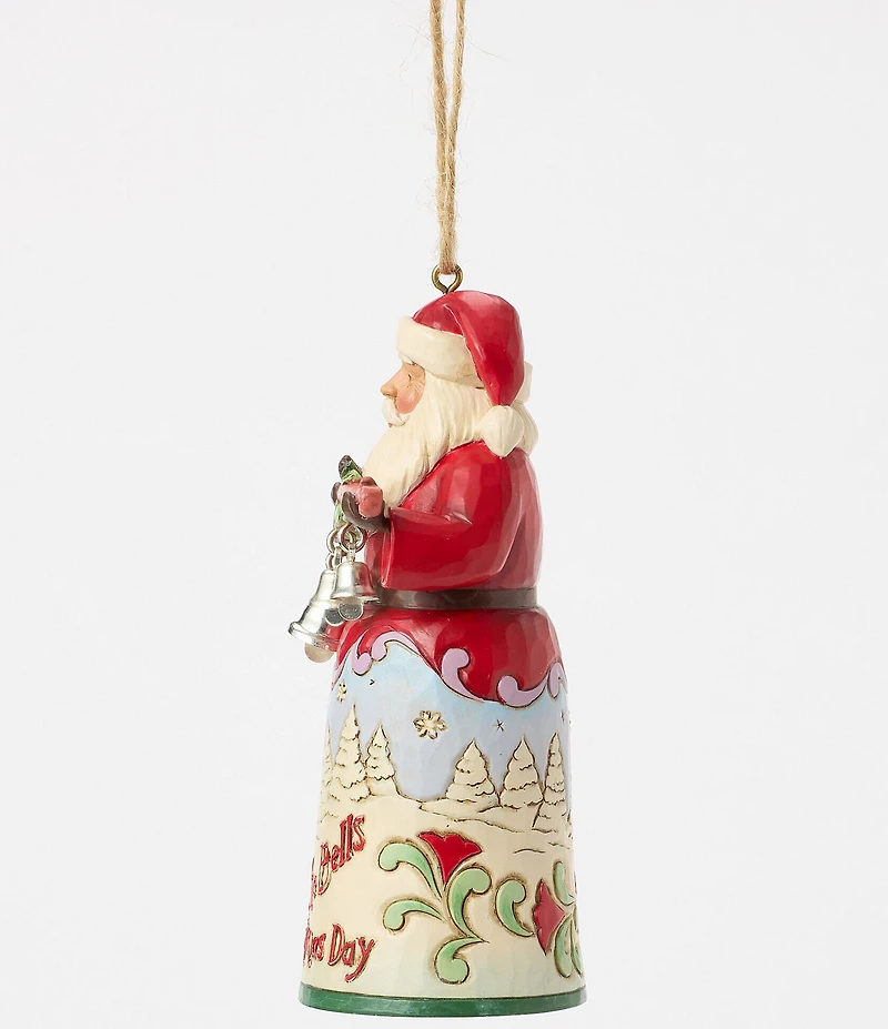 Jim Shore Heartwood Creek Santa I Heard The Bells on Christmas Day Ornament