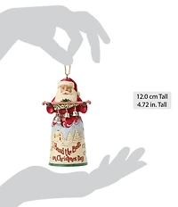 Jim Shore Heartwood Creek Santa I Heard The Bells on Christmas Day Ornament