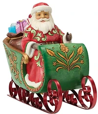 Jim Shore Heartwood Creek Santa Special Edition in Musical Sleigh Figurine