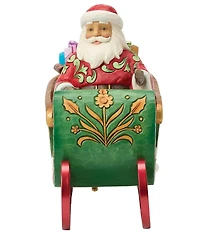 Jim Shore Heartwood Creek Santa Special Edition in Musical Sleigh Figurine