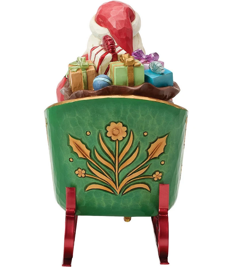 Jim Shore Heartwood Creek Santa Special Edition in Musical Sleigh Figurine
