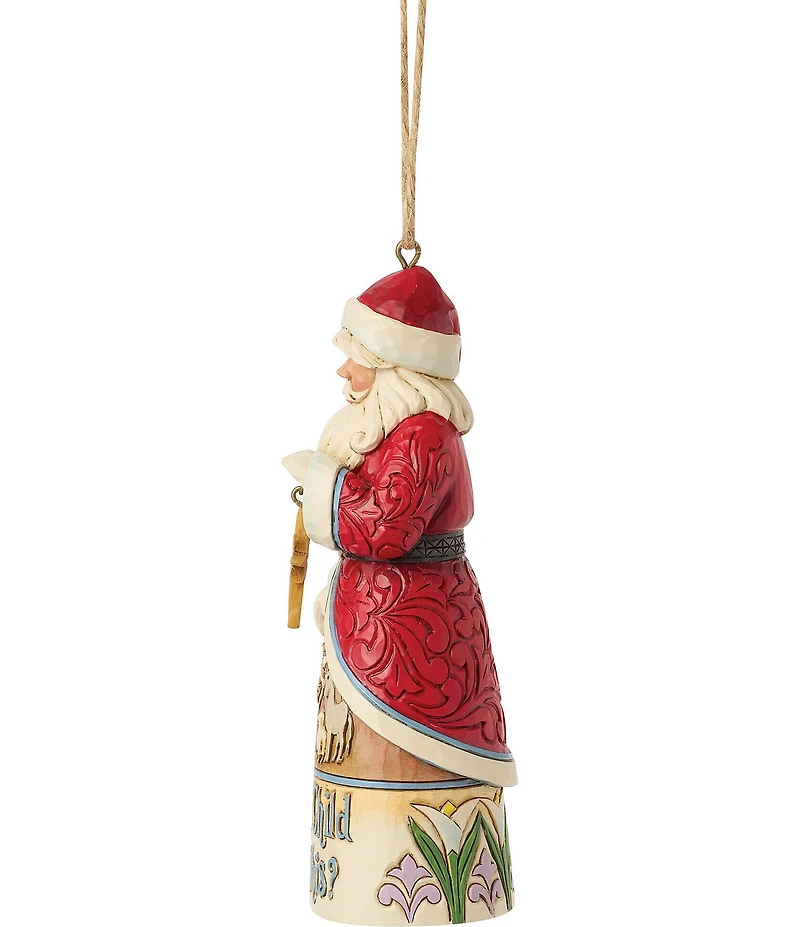 Jim Shore Heartwood Creek Santa What Child Is This Hanging Ornament