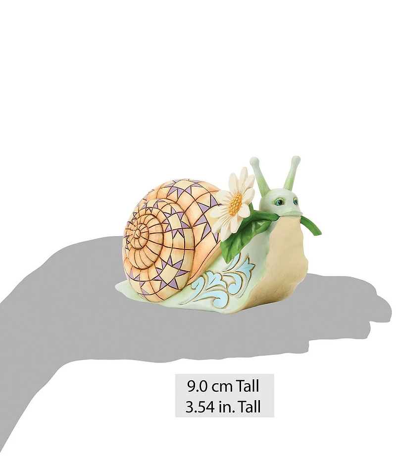 Jim Shore Heartwood Creek Snail with Daisy Flower Figurine