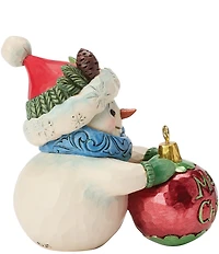 Jim Shore Heartwood Creek Snowman Ball Ornament Miniature Figurine