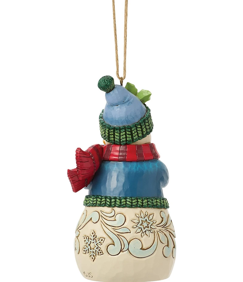 Jim Shore Heartwood Creek Snowman with Arms Full Hanging Ornament