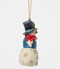 Jim Shore Heartwood Creek Snowman with Candy Cane Ornament