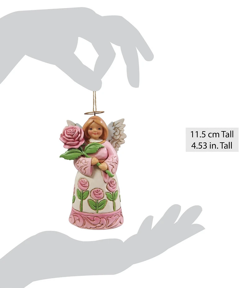 Jim Shore Heartwood Creek The Rose Annual Angel Ornament
