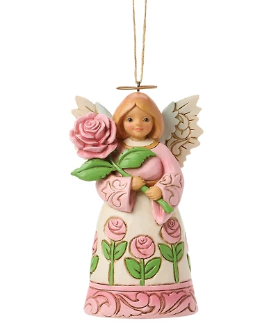 Jim Shore Heartwood Creek The Rose Annual Angel Ornament