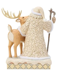 Jim Shore Heartwood Creek White Woodland Santa with Buck Figurine