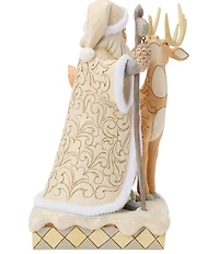 Jim Shore Heartwood Creek White Woodland Santa with Buck Figurine