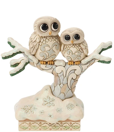 Jim Shore Heartwood Creek Woodland Owls On Branch Figurine