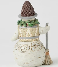 Jim Shore Heartwood Creek Woodland Snowman Pinecone Hat Figurine