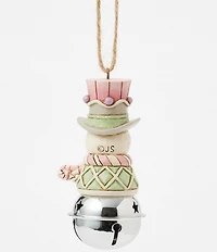 Jim Shore Heartwood Sweets Jingle Bell Snowman Ornament