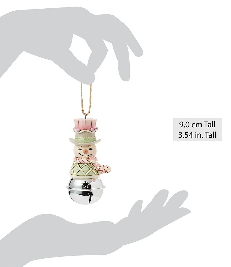 Jim Shore Heartwood Sweets Jingle Bell Snowman Ornament