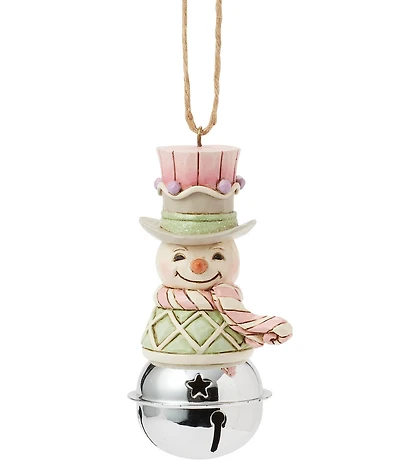 Jim Shore Heartwood Sweets Jingle Bell Snowman Ornament