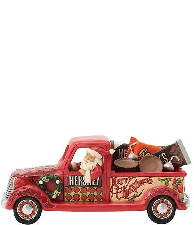 Jim Shore Hershey Collection Santa In Truck With Candy Figurine