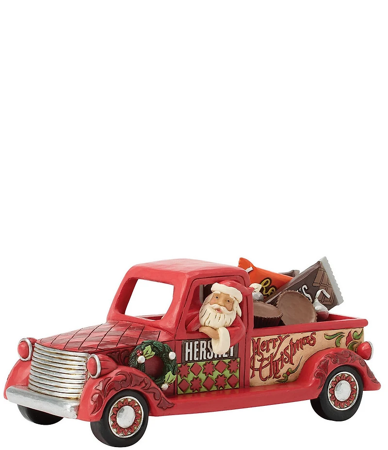 Jim Shore Hershey Collection Santa In Truck With Candy Figurine