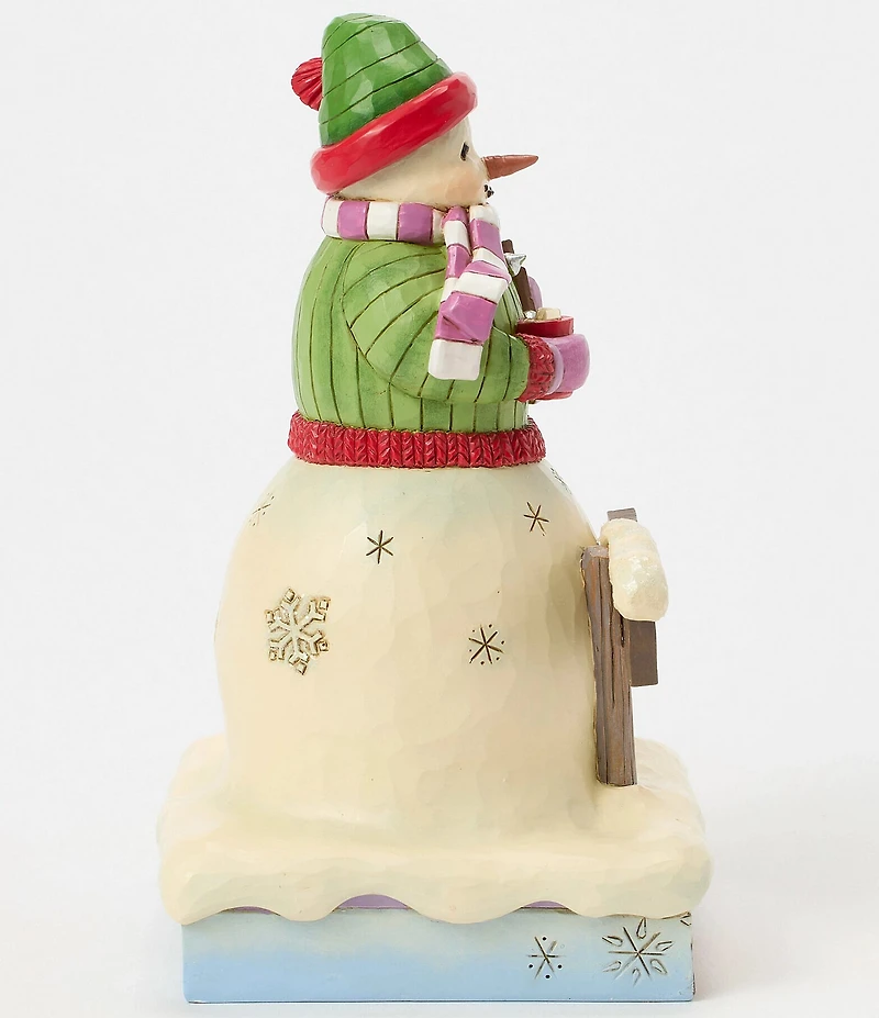 Jim Shore Hershey Collection Snowman with Hershey Sign Figurine