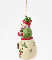 Jim Shore Hershey Collection Snowman with Hershey Sign Ornament