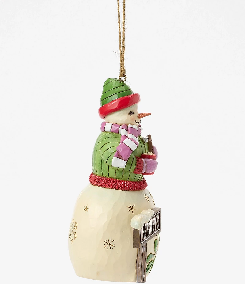 Jim Shore Hershey Collection Snowman with Hershey Sign Ornament