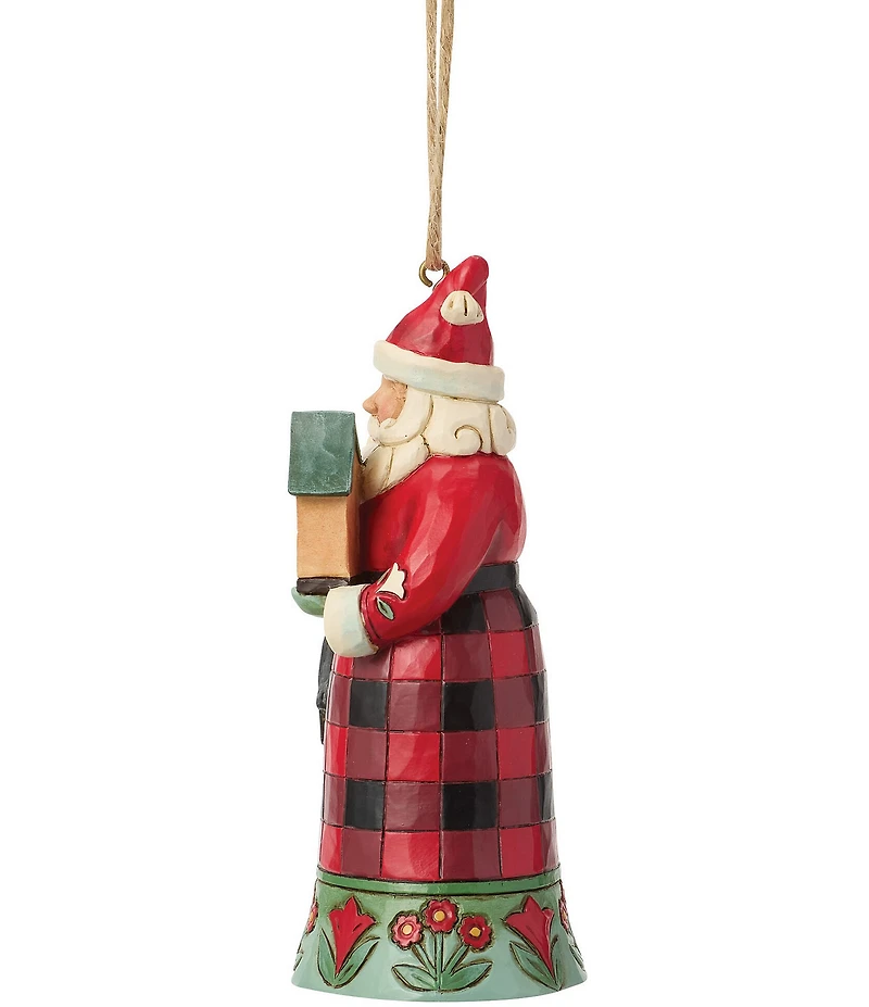 Jim Shore Highland Glen Santa Cardinal Hanging Ornament
