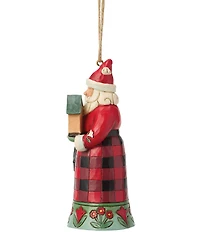 Jim Shore Highland Glen Santa Cardinal Hanging Ornament