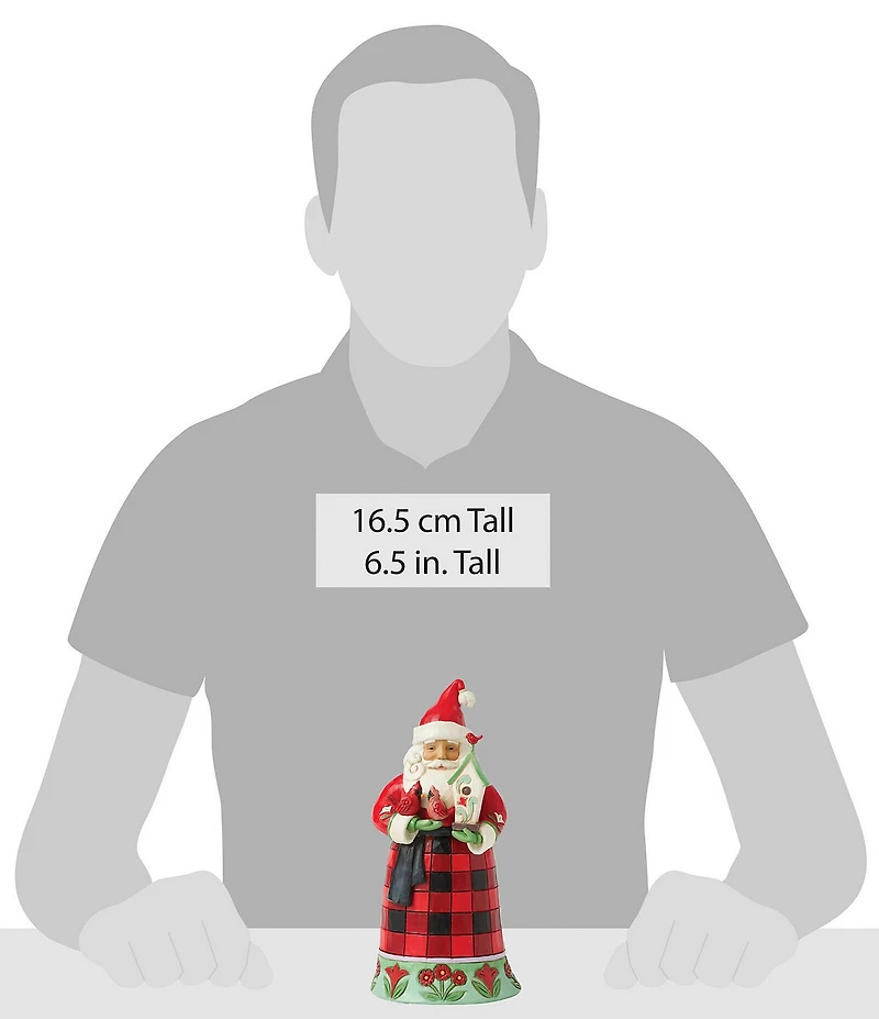 Jim Shore Highland Glen Santa Cardinals Christmas Figurine