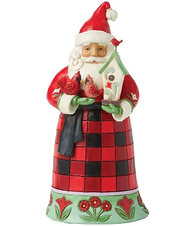 Jim Shore Highland Glen Santa Cardinals Christmas Figurine