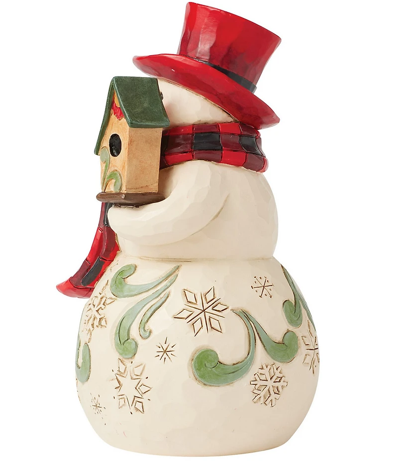 Jim Shore Highland Glen Snowman Hat Fig Figurine