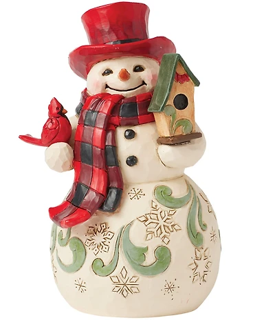 Jim Shore Highland Glen Snowman Hat Fig Figurine