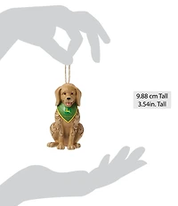 Jim Shore John Deere Collection Dog Wearing Bandana Ornament