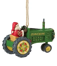 Jim Shore John Deere Collection Santa In John Deere Tractor Hanging Ornament