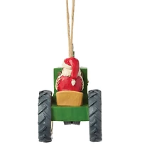 Jim Shore John Deere Collection Santa In John Deere Tractor Hanging Ornament