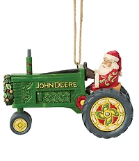 Jim Shore John Deere Collection Santa In John Deere Tractor Hanging Ornament