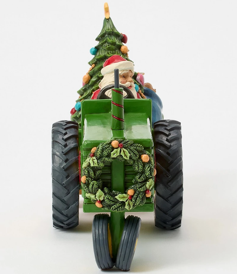 Jim Shore John Deere Collection Santa On Tractor with Toys Figurine