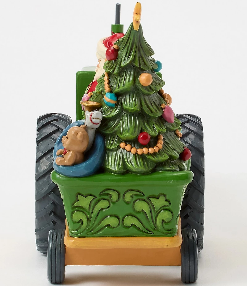 Jim Shore John Deere Collection Santa On Tractor with Toys Figurine