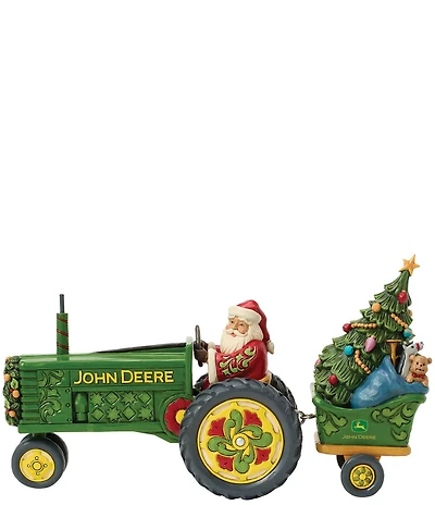 Jim Shore John Deere Collection Santa On Tractor with Toys Figurine
