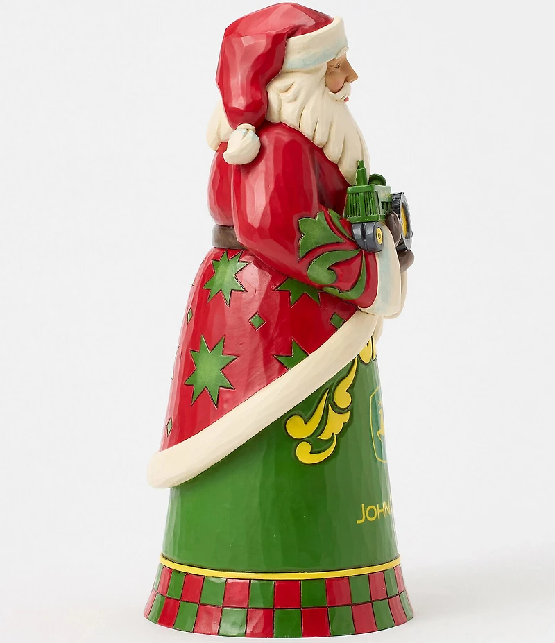 Jim Shore John Deere Collection Santa with John Deer Tractor Figurine