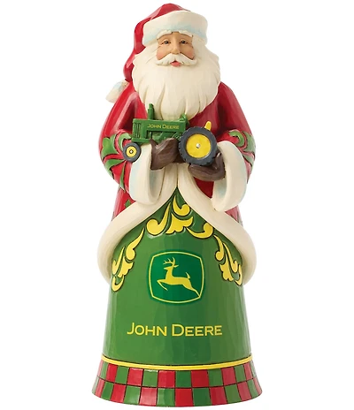 Jim Shore John Deere Collection Santa with John Deer Tractor Figurine
