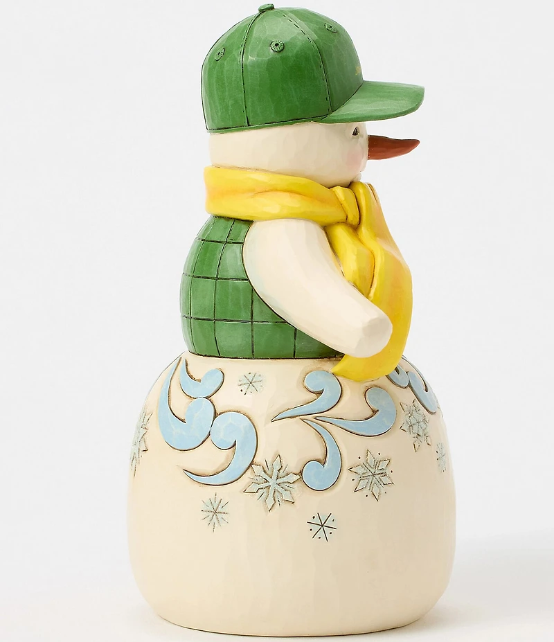 Jim Shore John Deere Collection Snowman in John Deere Hat Figurine