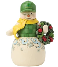 Jim Shore John Deere Collection Snowman in John Deere Hat Figurine