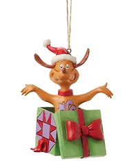 Jim Shore Max In Present Ornament